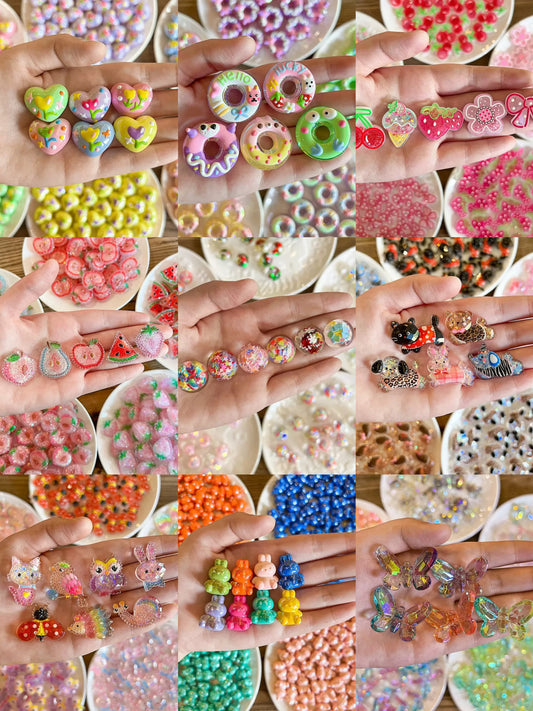 [COLOR MATCHING]DIY Acrylic Beads Blind Bags for Beadable Pen/Key Chain-A05