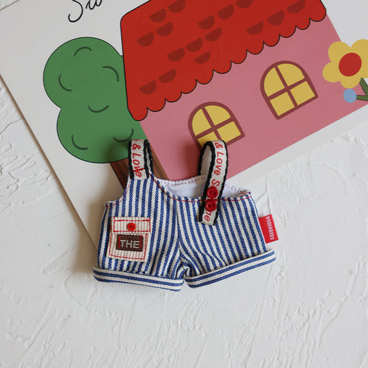 bubu Blue striped overalls